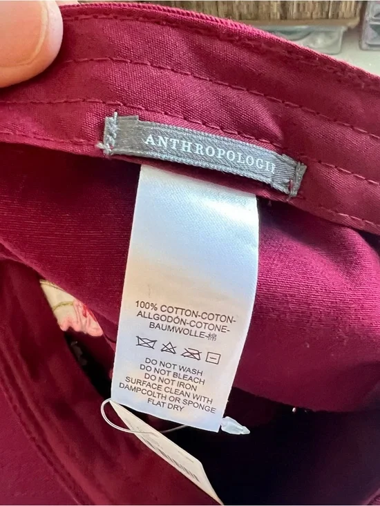 Anthropologie Fall Icon Baseball Cap Bonjour Red Mon Cherie Cherry Size ALL NWT - Picture 7 of 7